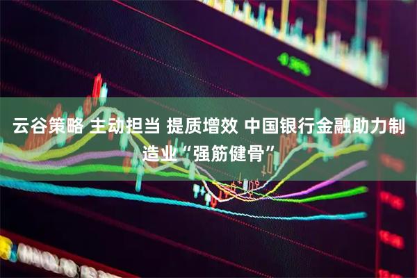 云谷策略 主动担当 提质增效 中国银行金融助力制造业“强筋健骨”